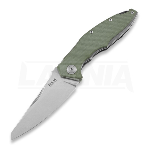 Coltello pieghevole MKM Knives Raut front flipper, verde MKVP01GFGR