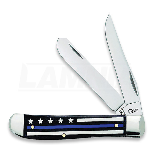 Pocket knife Case Cutlery Blue Line Mini Trapper Bone 06568