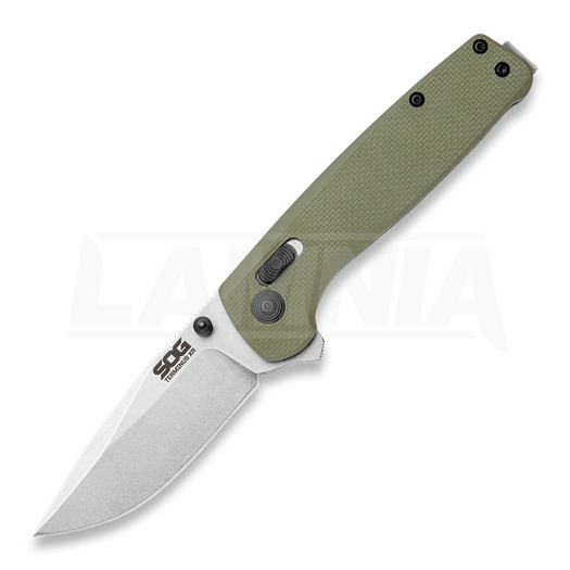 SOG Terminus XR G10 折り畳みナイフ, 緑 SOG-TM1022-BX