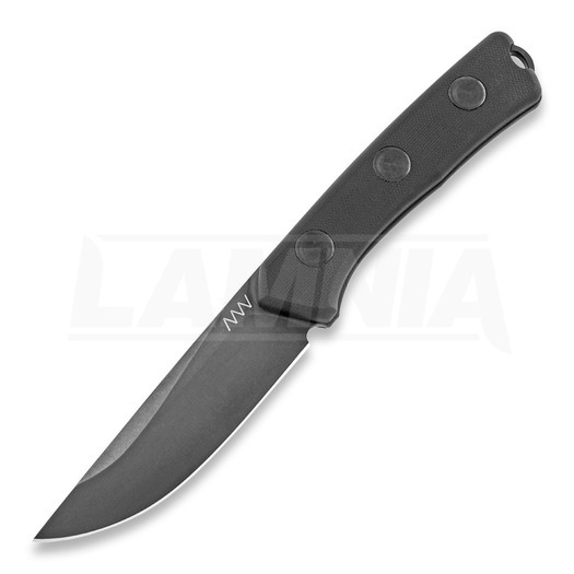 ANV Knives P200 Mk II Plain edge DLC kniv, svart