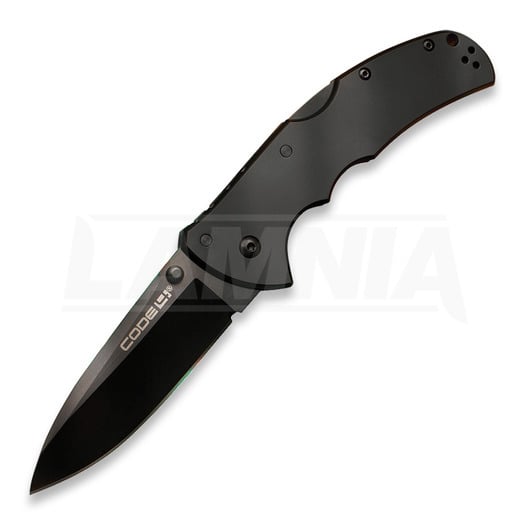 Couteau pliant Cold Steel Code 4 Spear Point CPM S35VN, black/black 58PASB