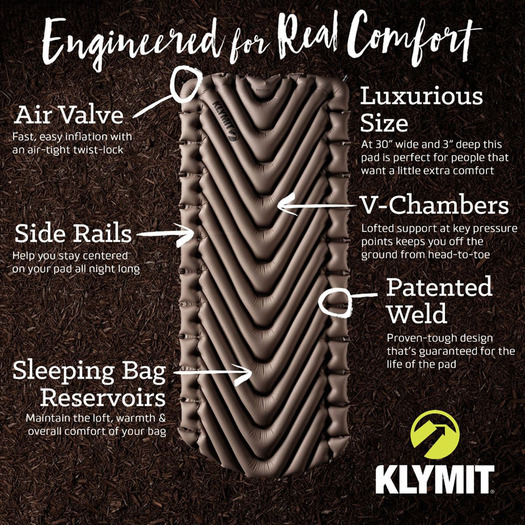 Klymit Static V Luxe Aufblasbare Isomatte