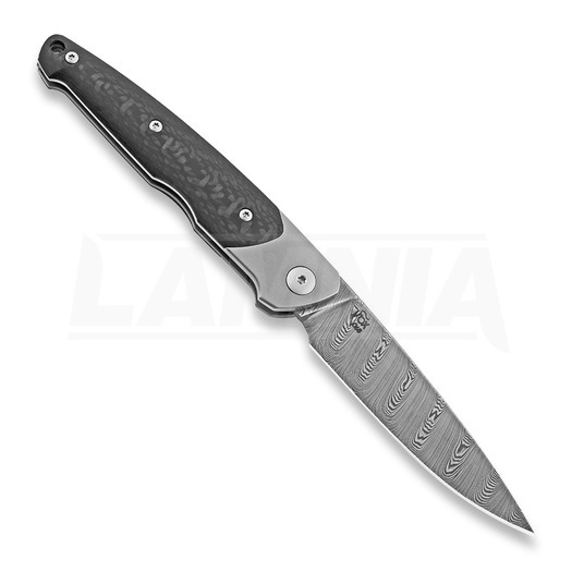 Viper Key Damascus foldekniv, carbon fiber VA5978FC