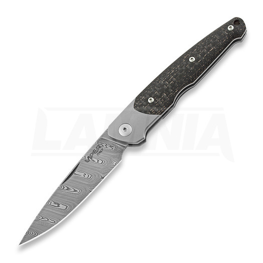 Couteau pliant Viper Key Damascus, bronze carbon fiber VA5978FCB
