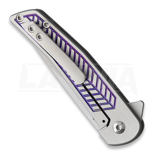 Alliance Designs Scout Framelock sulankstomas peilis, violetinė