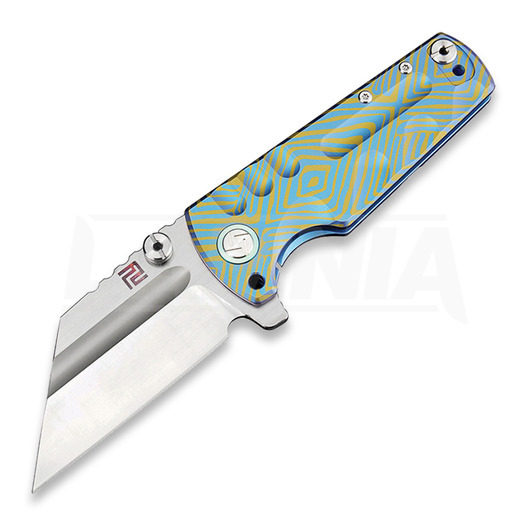 Сгъваем нож Artisan Cutlery Proponent Framelock CPM S35VN, blue/gold
