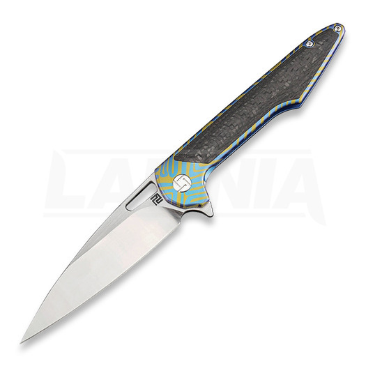 Artisan Cutlery Archaeo Framelock vouwmes, Blue/Gold