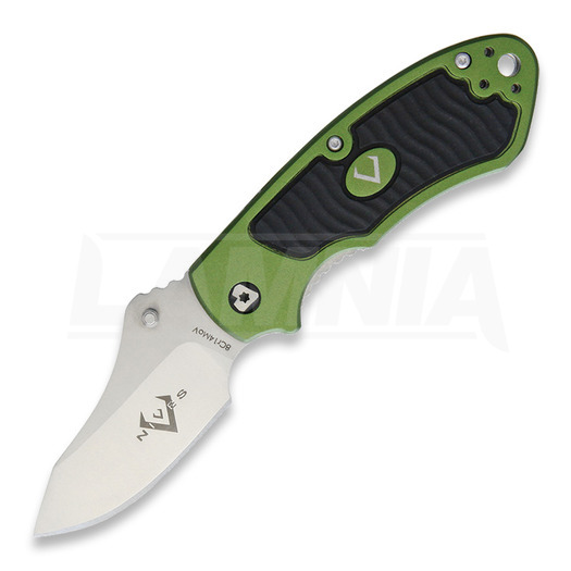 V Nives Stout Linerlock folding knife, green
