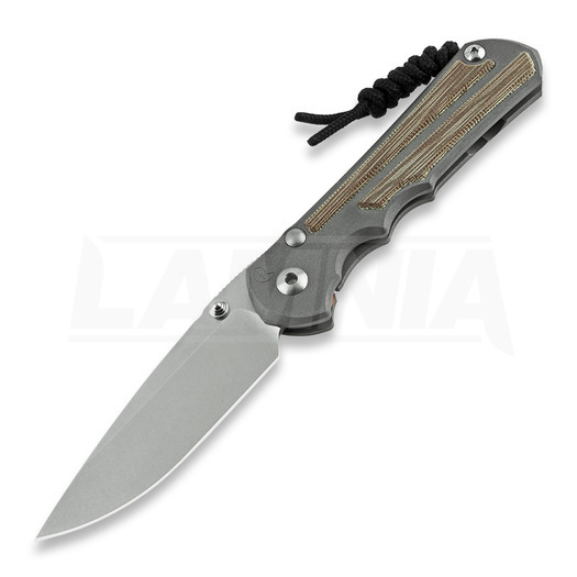 Coltello pieghevole Chris Reeve Inkosi, large, natural micarta natural, drop point LIN-1014