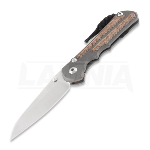 Couteau pliant Chris Reeve Inkosi, large, natural micarta natural, insigno LIN-1030