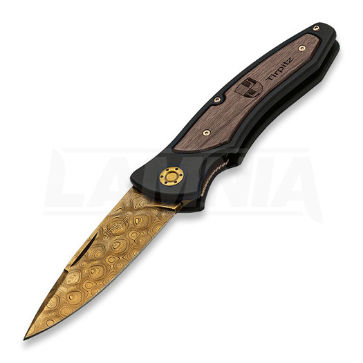 Böker Tirpitz-Damascus Gold 42 folding knife 110196DAM