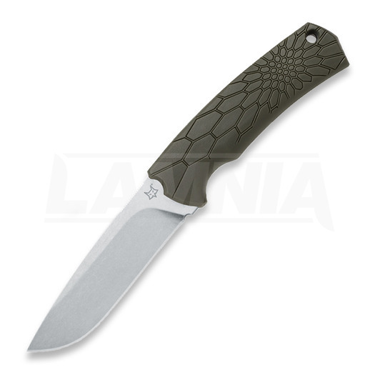 Fox Core Fixed Flat kniv, olivengrønn FX-605OD