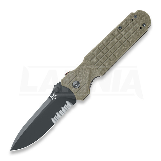 Fox Predator 2 folding knife, olive drab, combo edge FX-446ODS