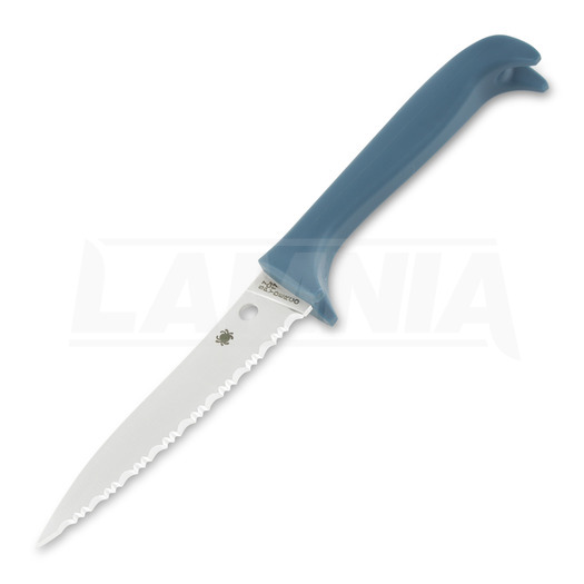 Spyderco Counter Puppy, azul, faca serrilhada K20SBL