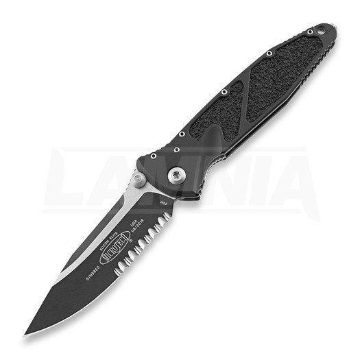 Couteau pliant Microtech Socom Elite S/E, noir, lame à dents 160-2
