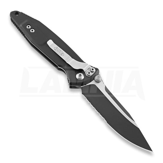 Couteau pliant Microtech Socom Elite S/E, noir, lame à dents 160-2