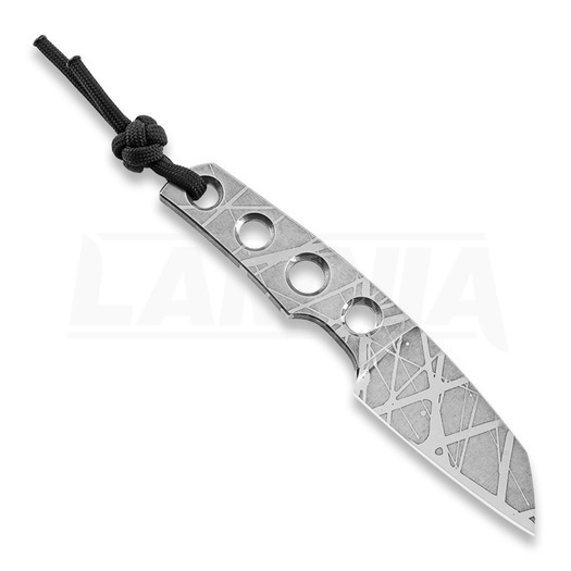 TRC Knives Mini Wharncliffe Elmax Etched Lamnia Exclusive neck knife