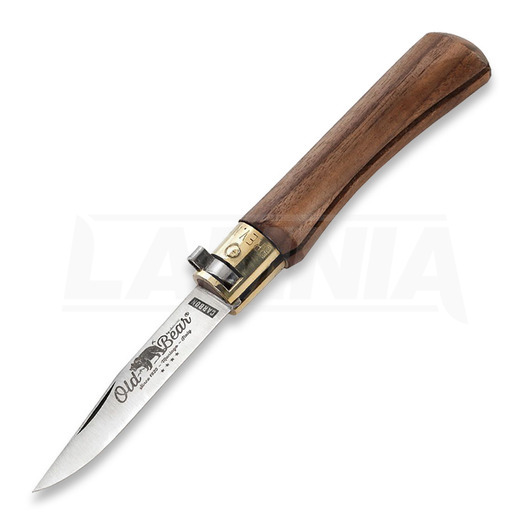 Antonini Old Bear XS 折り畳みナイフ, walnut, carbon steel