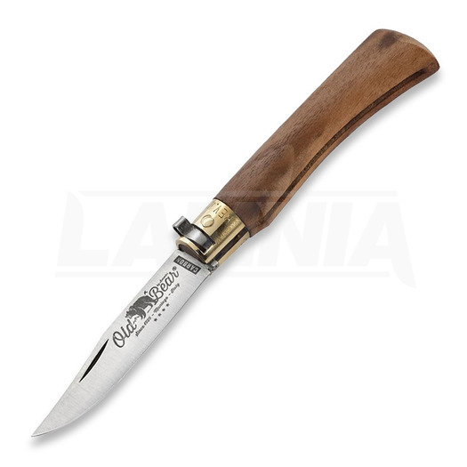 Antonini Old Bear Classic M folding knife, walnut, carbon steel