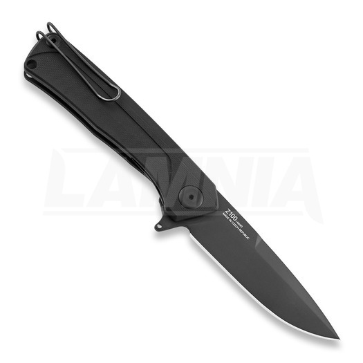 Couteau pliant ANV Knives Z100 Plain edge DLC, G10, noir