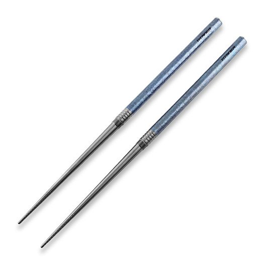 Titaner Ti Sushi Chopsticks, 藍色