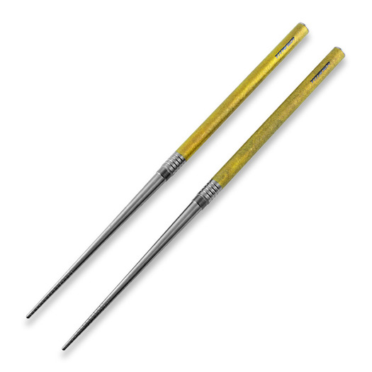Titaner Ti Sushi Chopsticks, צהוב