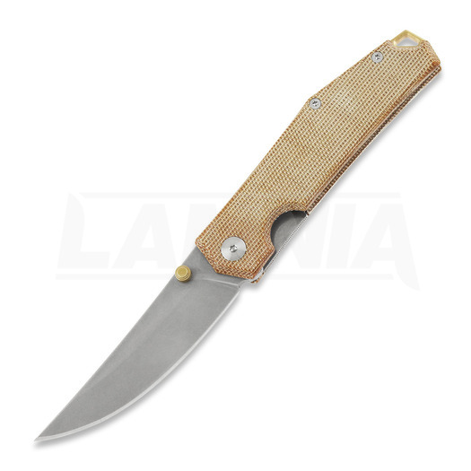 GiantMouse ACE Clyde Taschenmesser, natural canvas micarta