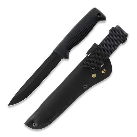 Peltonen Knives Sissipuukko M95, nahkatuppi, musta