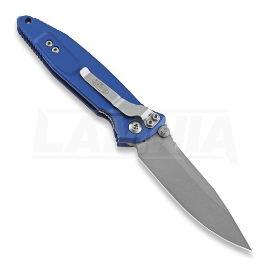Microtech Socom Elite S/E-M Apocalyptic foldekniv, blå 160-10APBL