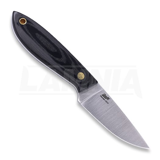 Brisa Bobtail 80 Kydex kniv, black micarta