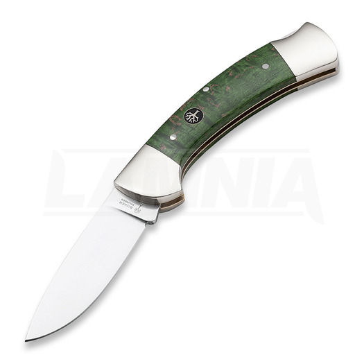 Böker 3000 Curly Birch Jade Green סכין מתקפלת 118000