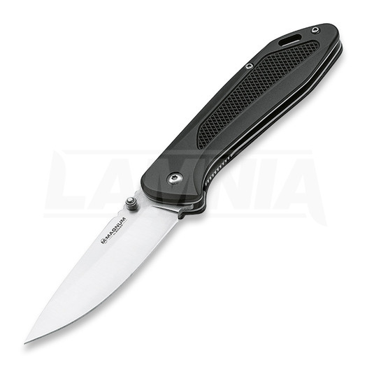 Böker Magnum Advance Checkering Black סכין מתקפלת 01RY302