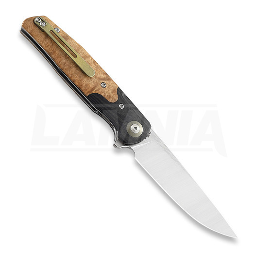 Πτυσσόμενο μαχαίρι Bestech Ascot, lightburl wood G19D