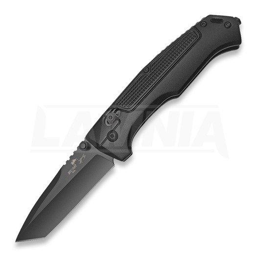 Bear Ops Black Aluminum Slide Lock folding knife