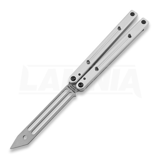 Squid Industries Squidtrainer V3.5 balisong träningsknivar, silver