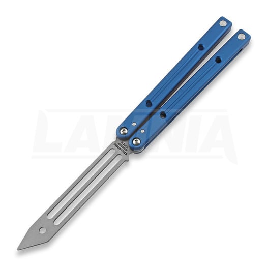 Couteau papillon d'entraînement Squid Industries Squidtrainer V3.5, bleu