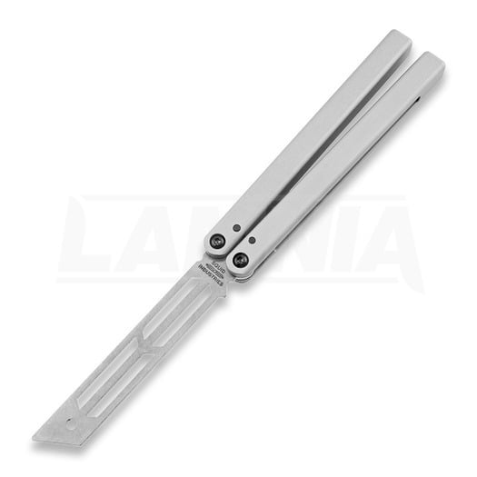 Balisong trainer Squid Industries Triton, silver