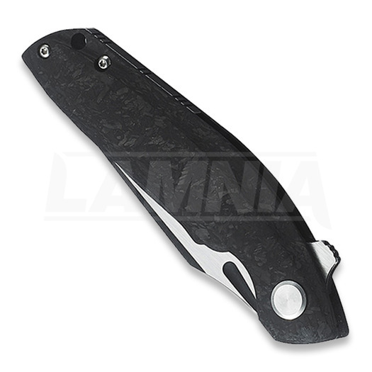 Bestech Ghost Carbon Fiber folding knife, left, black BT1905D-L