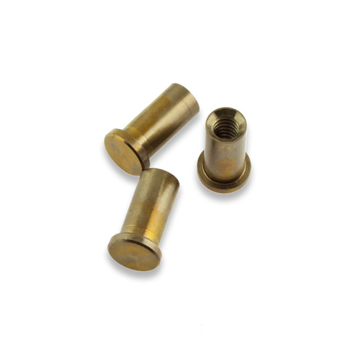 Hinderer XM-18 3.5 Ti Handle Nuts Set Of 3, bronze