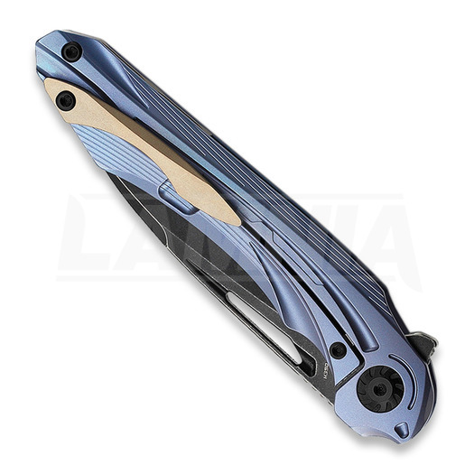 Bestech Wibra foldekniv, blå 001C