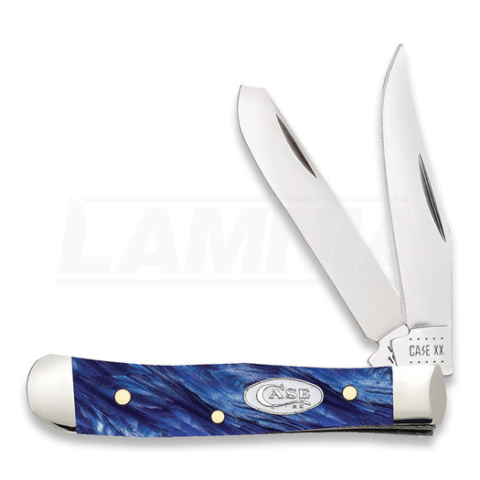 Pocket knife Case Cutlery Mini Trapper Blue Pearl 23440