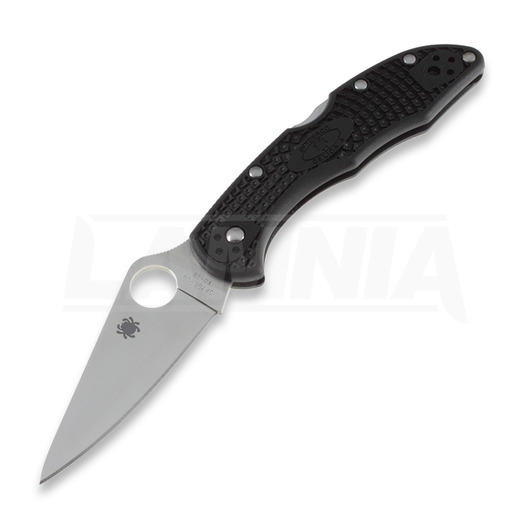 Spyderco Delica 4 folding knife, FRN, Flat Ground, black C11FPBK