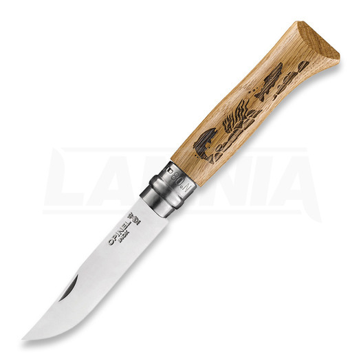 Opinel No 8 folding knife, Trout