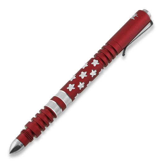 Hinderer Investigator Pen Stars and Stripes Tactical Pen, matte red