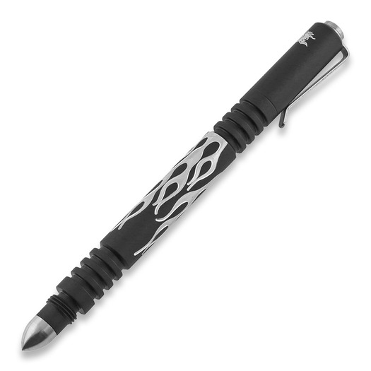 Hinderer Investigator Pen Flames tactical pen, matte black