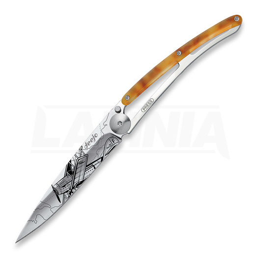 Deejo Tattoo Linerlock 37g Aviation folding knife