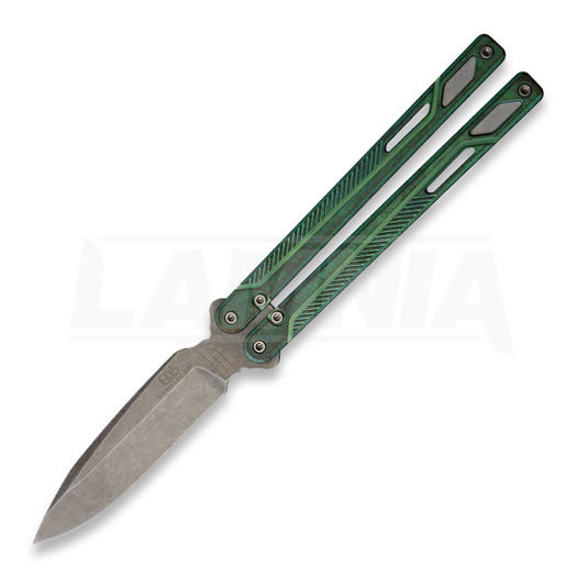 EOS Serpent balisong kniv, grön