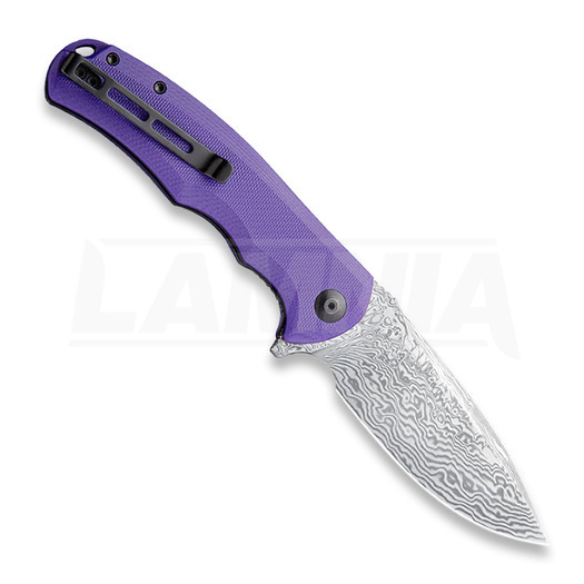 CIVIVI Praxis Damascus 折叠刀, 紫色 C803DS-2