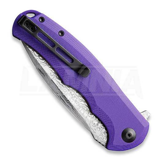 Складной нож CIVIVI Praxis Damascus, пурпурный C803DS-2