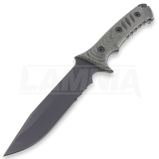 Chris Reeve Pacific 刀, 黑色, 锯齿刀片 PAC-1001